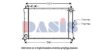 AKS DASIS EAP8538 Radiator, engine cooling